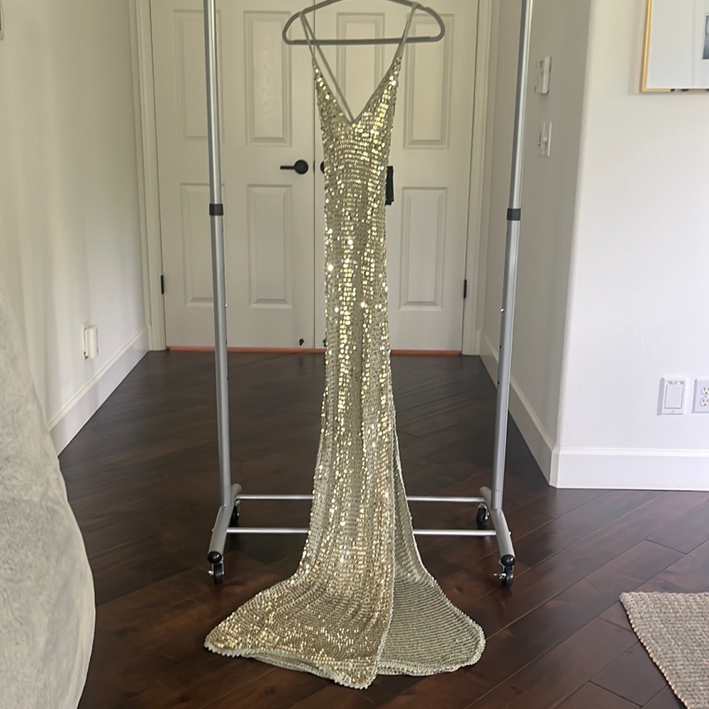 MARIE SEQUIN CROCHET DRESS